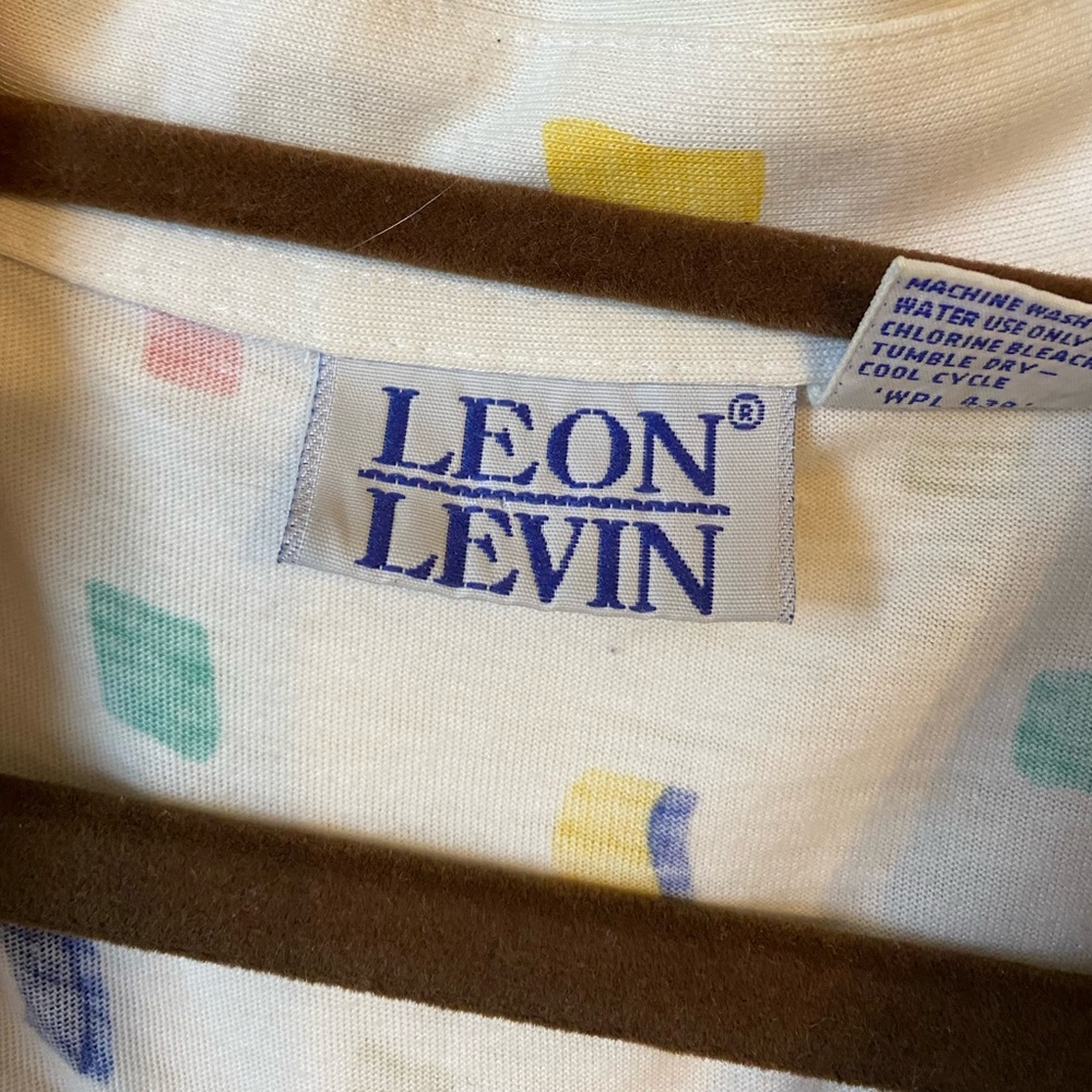 Vintage Leon Levin Patterned Top